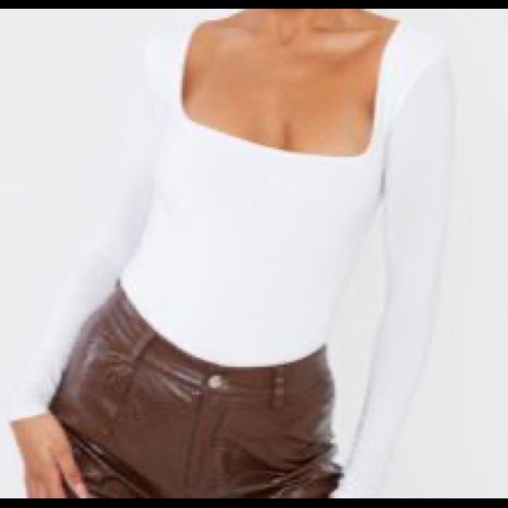 Pretty little thing white body suit